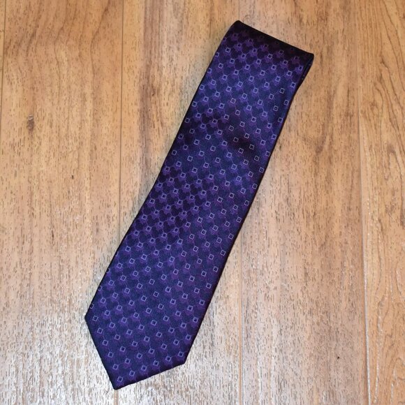 Disney Parks Purple Mickey Mouse Silk Tie - Picture 1 of 7